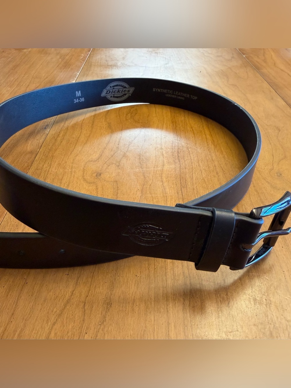 Dickies Black Men's Synthetic Leather Belt 34-36